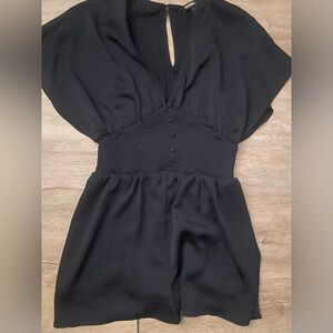 Express Navy Batwing Romper